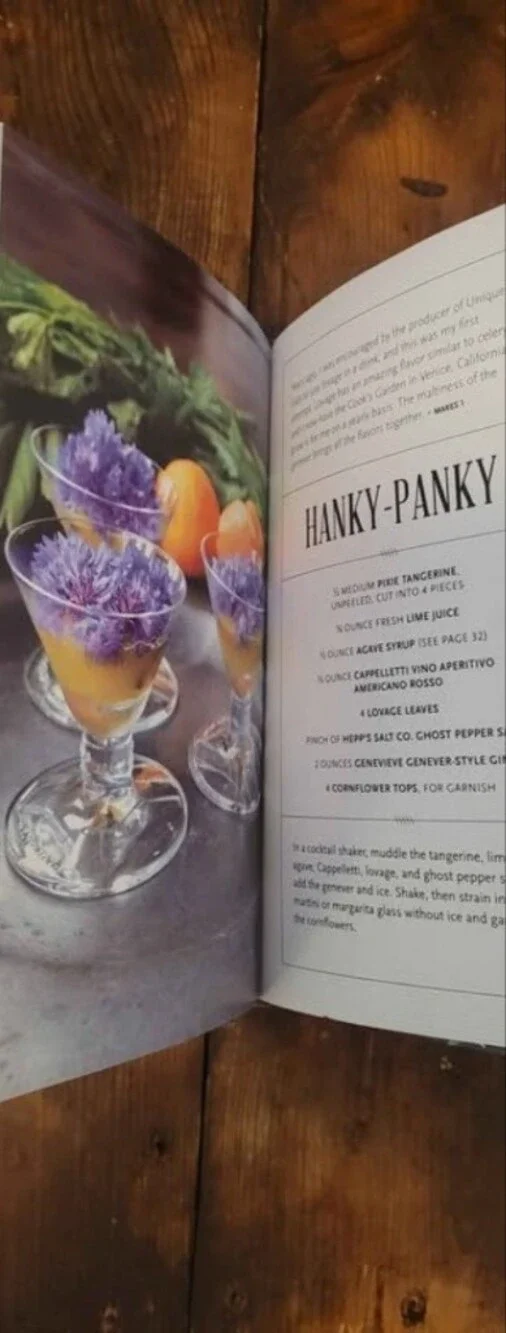 Eat Your Drink Culinary Cocktails Book - Brown/Cream Cover